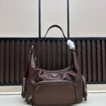 Prada leather motorcycle bag-168092